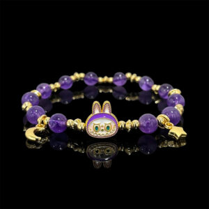 Amethyst Spikeston Bracelet, Trendy and Cool, Brings Love Luck