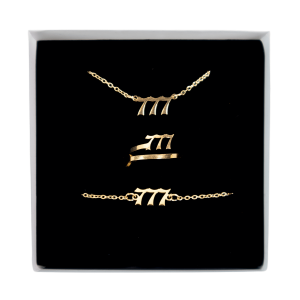 777 Angel Number Jewelry Set, Panidea Jewelry