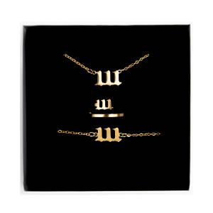 111 Angel Number Jewelry Set, Panidea Jewelry